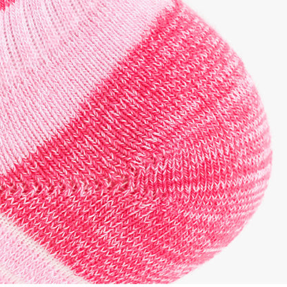 Color-Block Breathable Cotton Running Socks(6 Pairs)