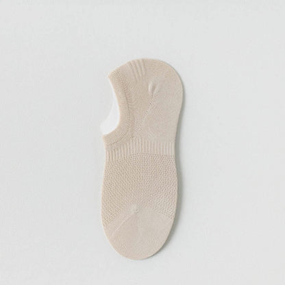 Plus Size Summer Mesh No Show Socks(5 Pairs)