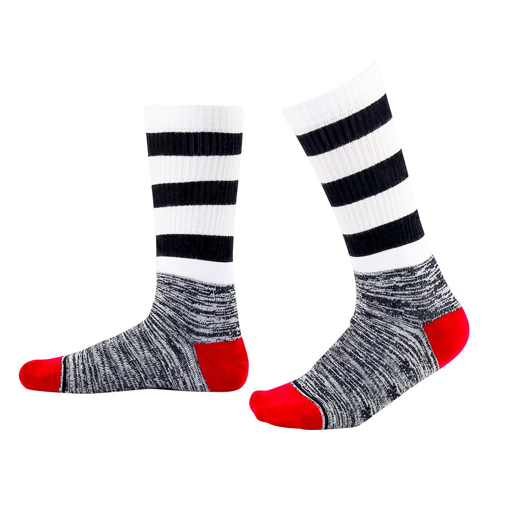 Plusock Black&White Stripes Knee High Cushioned Socks - image 3