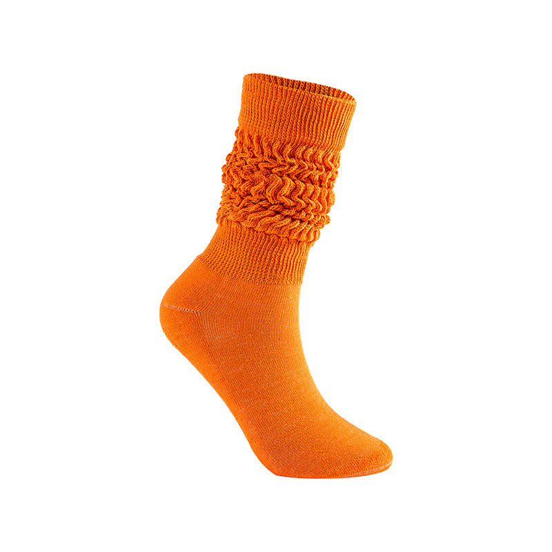 Plusock Multicolor Spiral Winter Slouch Socks(2 Pairs) - Orange - EU36-42(US3-8.5) - image 4