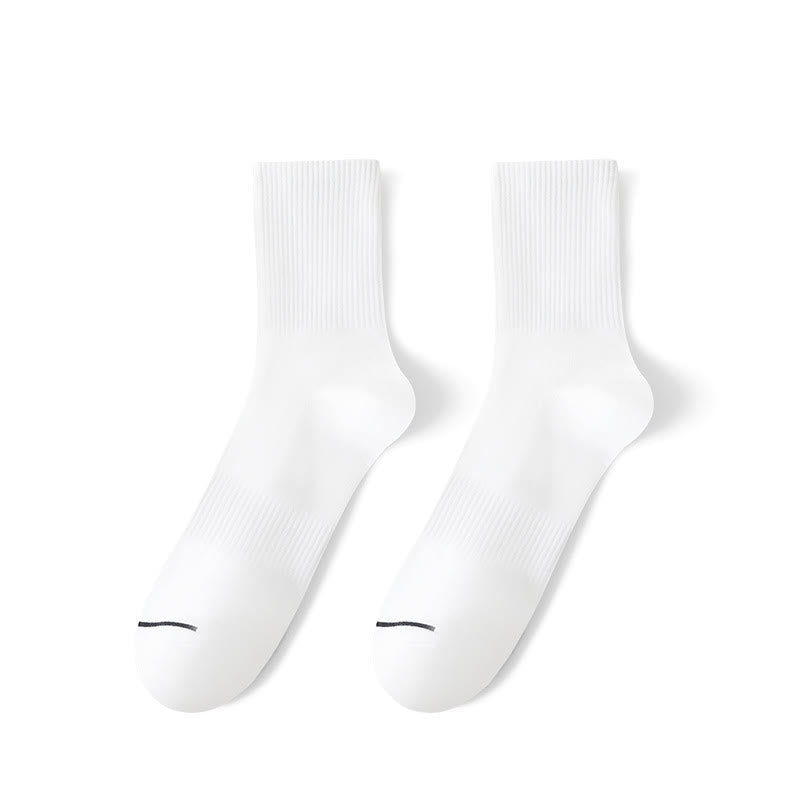 Plusock Solid Comfy Quarter Socks(4 Pairs) - image 1