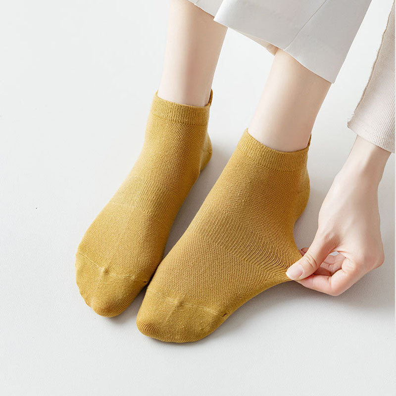 Plus Size Mesh Four Seasons Ankle Socks(10 Pairs)