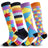 Plusock Colorful Puzzle Compression Socks(4 Pairs) - image 0
