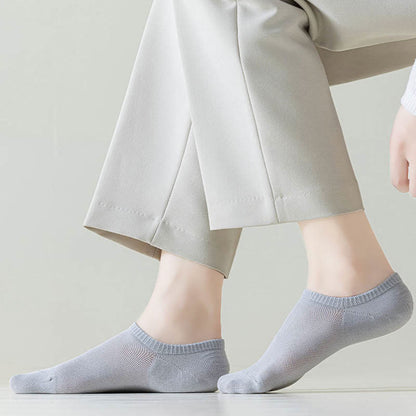 Plus Size Summer Solid Color No Show Socks(7 Pairs)