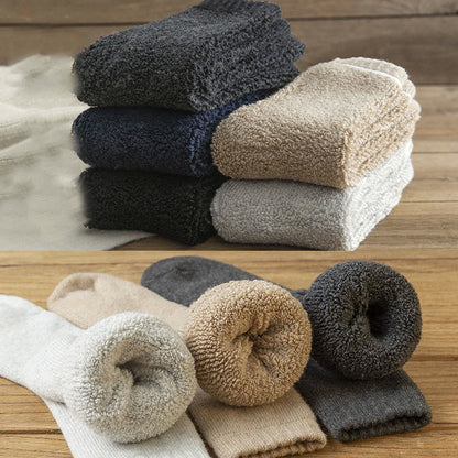 Plusock Plus Size Thick Insulated Heated Winter Crew Socks(5 Pairs) - image 12