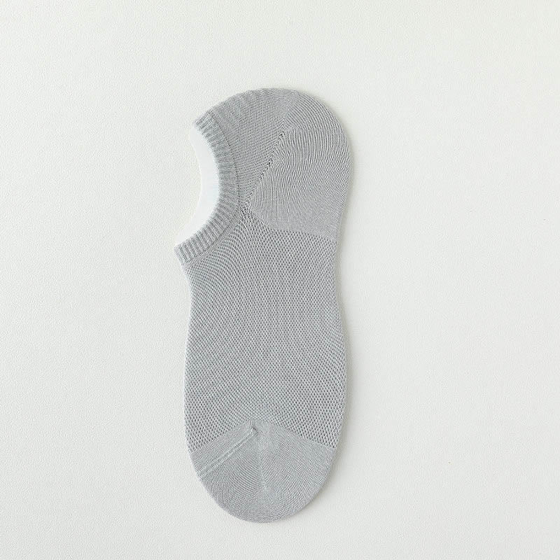 Plus Size Summer Solid Color No Show Socks(7 Pairs)