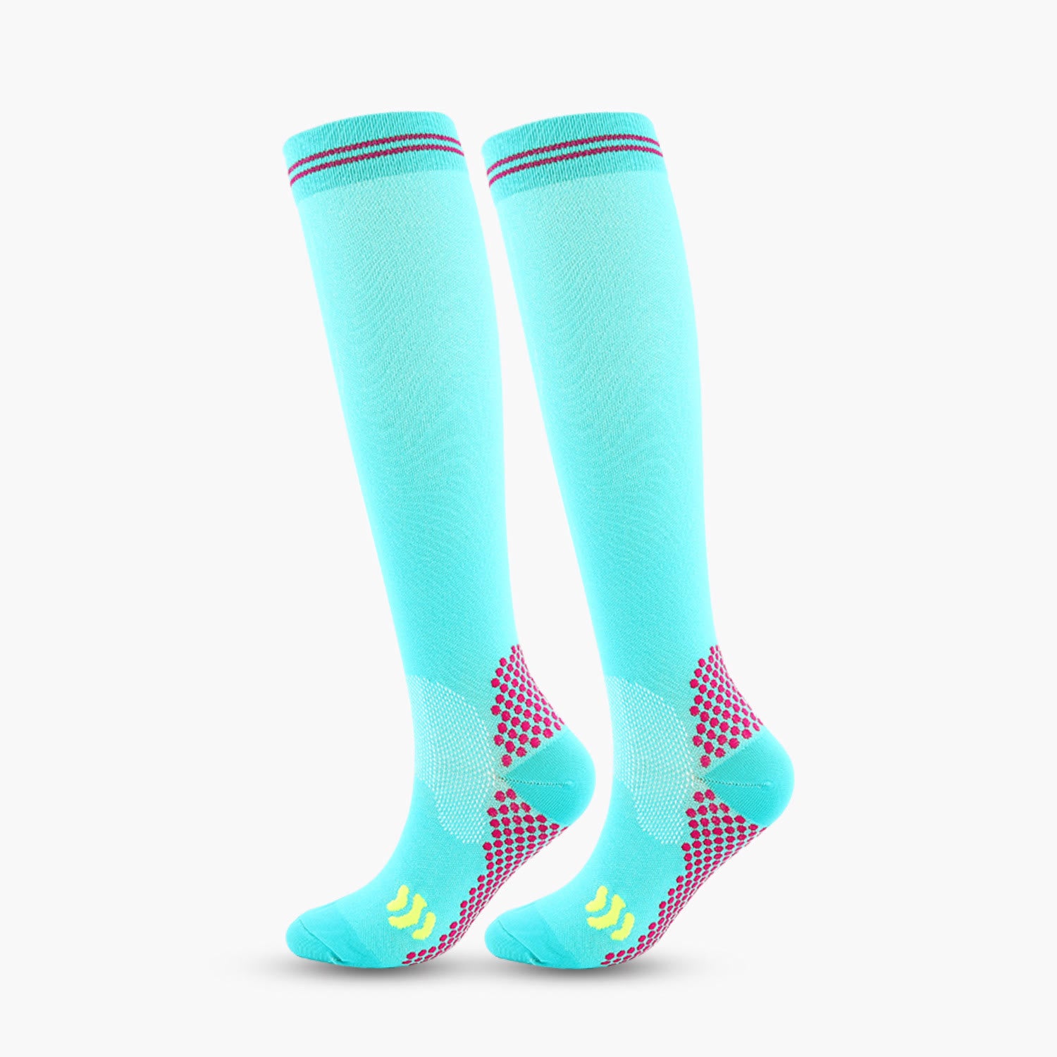Plusock Sport Knee High Compression Socks(3 Pairs) - Sky Blue - 2XL - image 13
