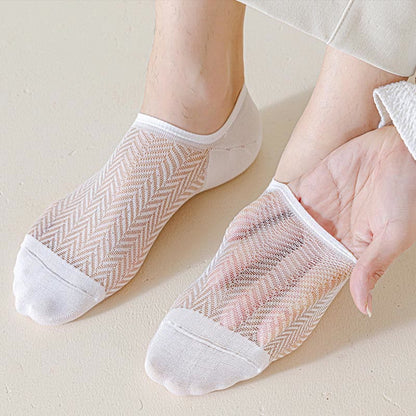 Plus Size Ultra Thin No Show Socks(7 Pairs)