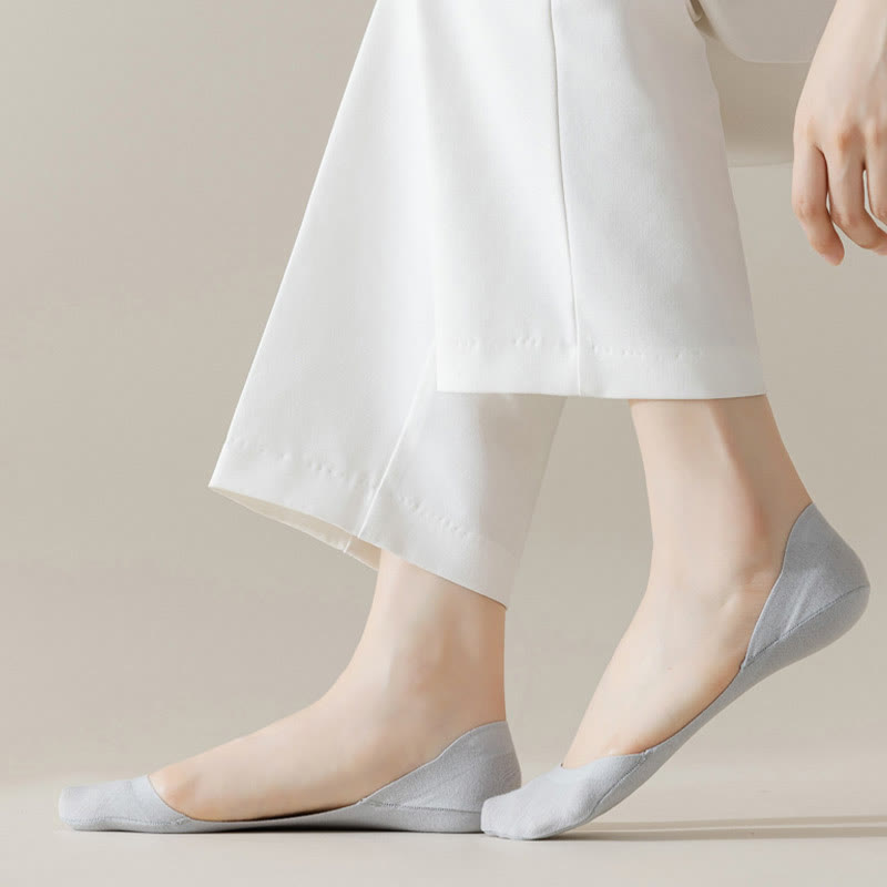 Plus Size Ultra Low No Show Socks(5 Pairs)