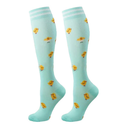 Colorful Animal Patterns Compression Socks(5 Pairs)