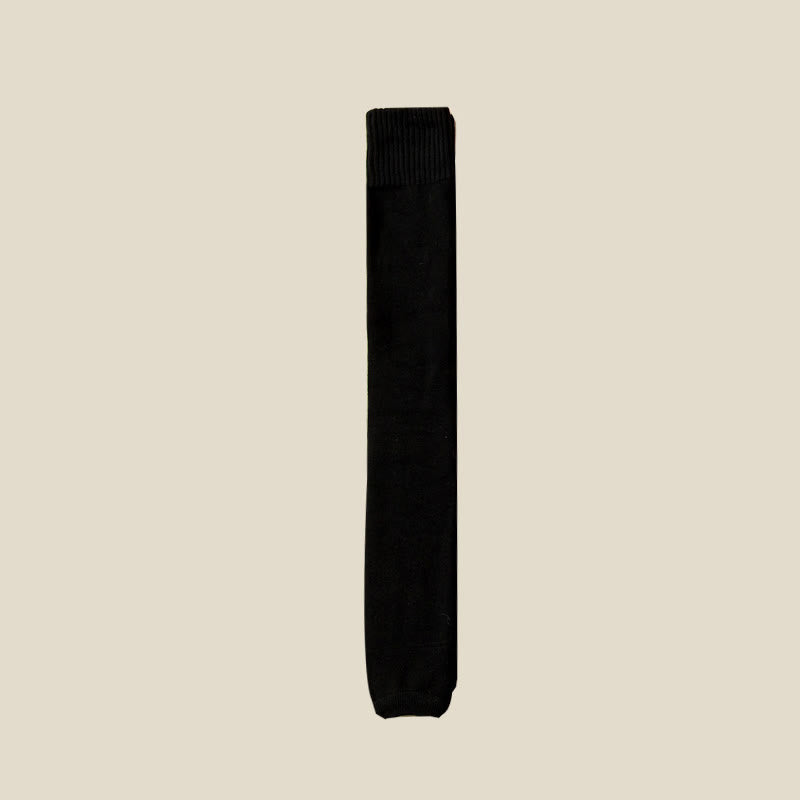 Plusock Plus Size Thigh High Toeless Sleeve(3 Pairs) - Black - Fits 150lbs-187lbs - image 2