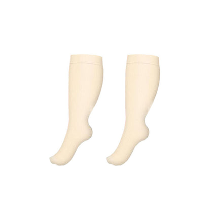 Plusock Plus Size Leg Pressure Relief Compression Socks(3 Pairs)