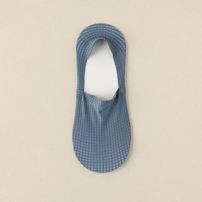 Plus Size Waffle No Show Socks(7 Pairs)