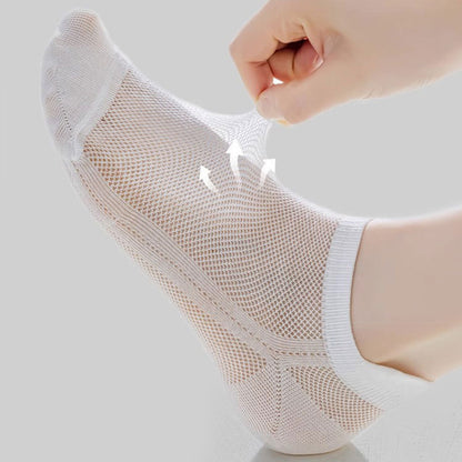 Plus Size Breathable Full Mesh Ankle Socks(7 Pairs)