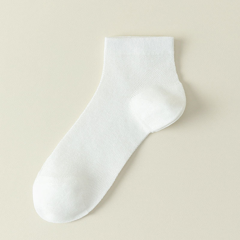 Plus Size Mesh Breathable Sports Ankle Socks(7 Pairs)