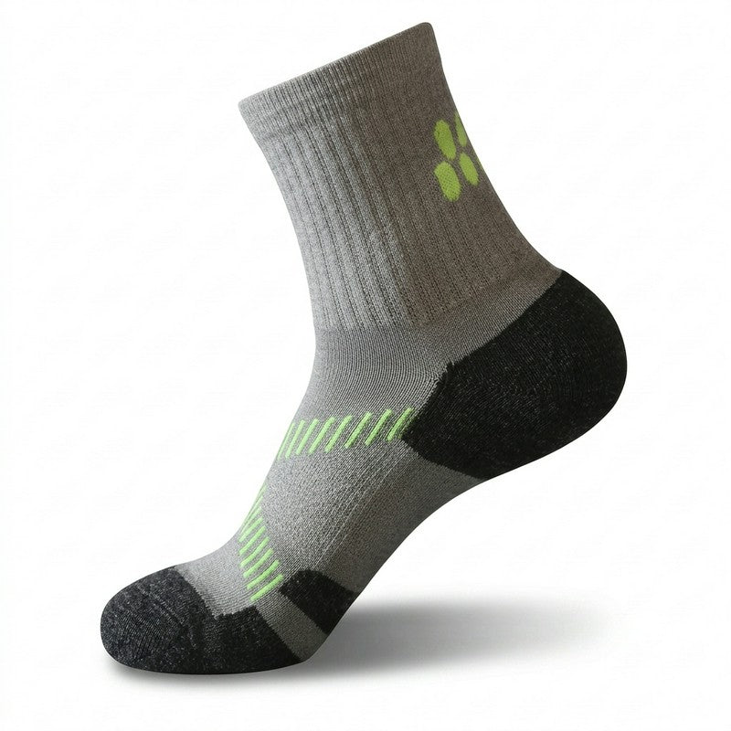 Plusock Active Air Knit Cushioned Quarter Compression Socks(3 Pairs) - Grey - EU39-43(US6-9) - image 6