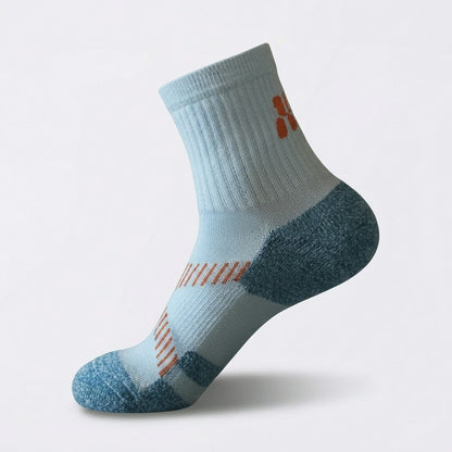 Plusock Active Air Knit Cushioned Quarter Compression Socks(3 Pairs) - Light Blue - EU39-43(US6-9) - image 4