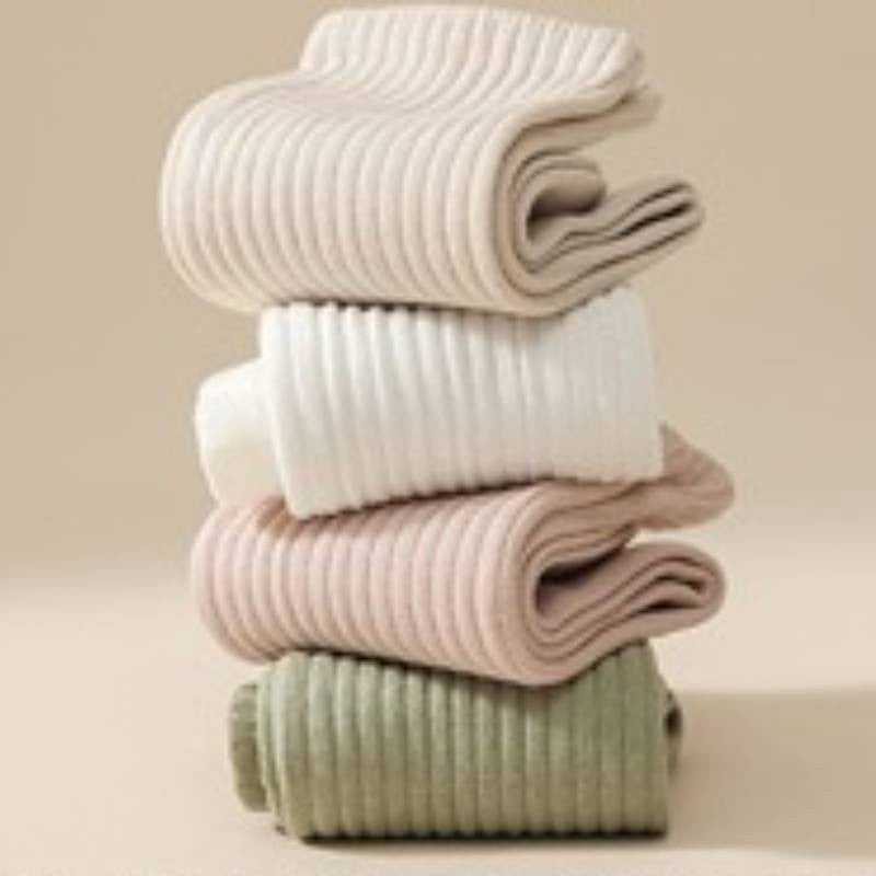 Plusock Soft Ribbed Cotton Blend Yoga Socks(4 Pairs) - image 2