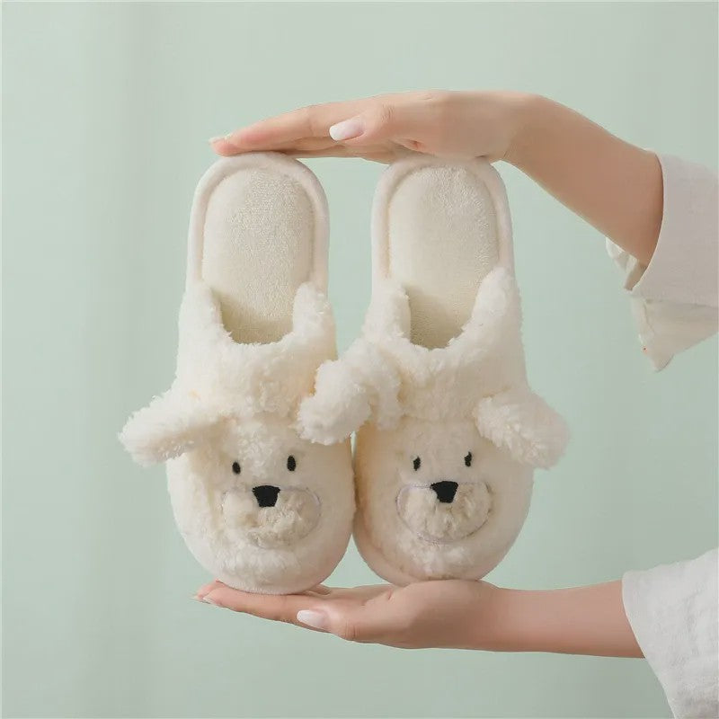 Plusock Cozy Cartoon Bear Plush Indoor Slippers - image 6