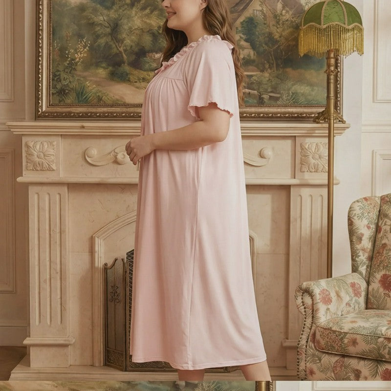 Plusock Blush Tie Front Nightgown - image 3