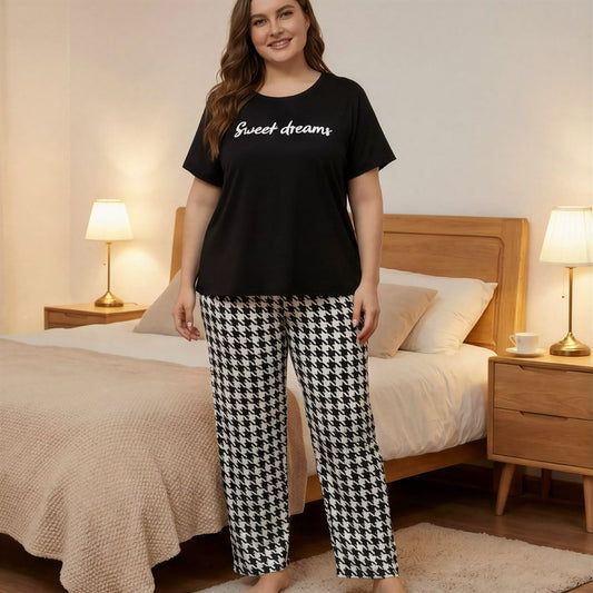 Plusock Sweet Dreams Pajama Set - Black - 5XL - image 0