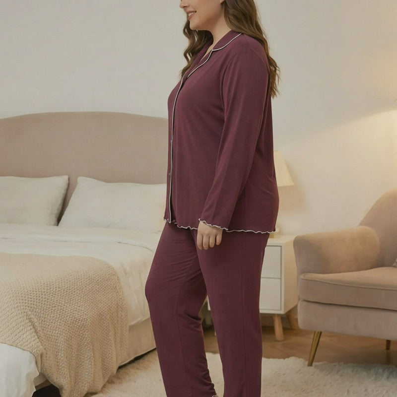 Plusock Classic Solid Color Pajama Set - image 4