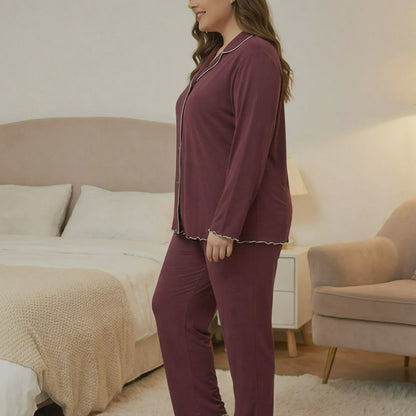 Plusock Classic Solid Color Pajama Set - image 4