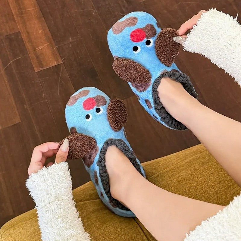 Plusock Tomato Blossom Coral Fleece Slipper Socks - image 1