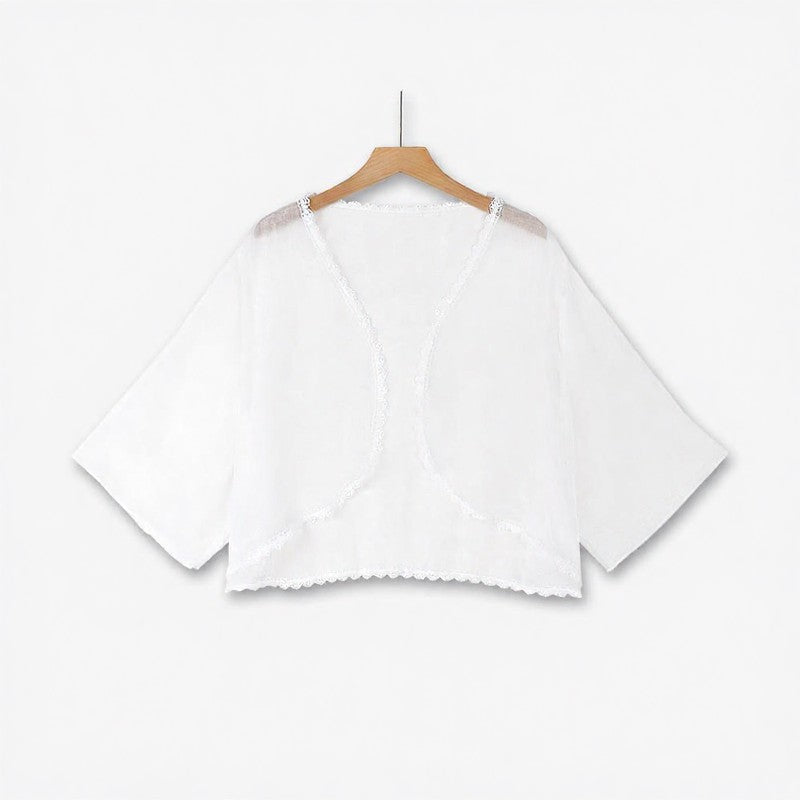 Plusock Romantic Ditsy Dot Dress Two Piece Set - Blouse - 6XL - image 2