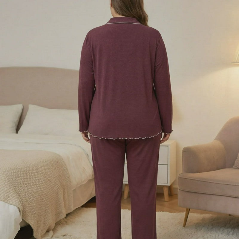 Plusock Classic Solid Color Pajama Set - image 3