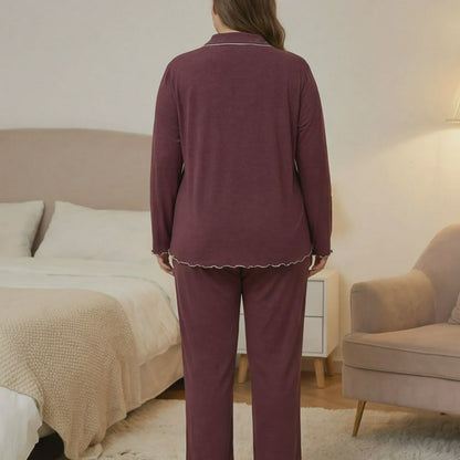 Plusock Classic Solid Color Pajama Set - image 3