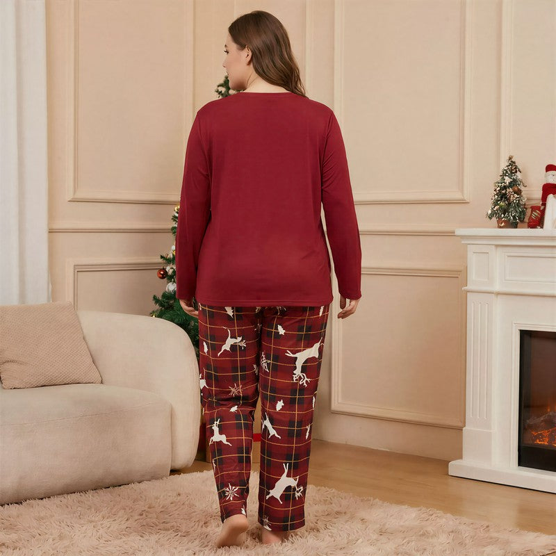 Plusock Merry Christmas Plaid Pajama Set - image 2