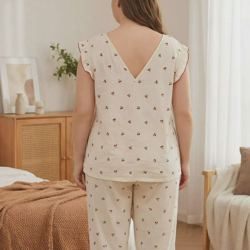Plusock Soft Floral Bow Pajama Set - image 2