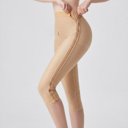 Plusock High-Waisted Dual-Zip Thigh-Shaping Capri Pants - image 2