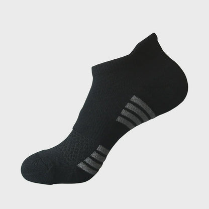 Plusock Thickened Cotton Blend Ankle Compression Socks(5 Pairs) - Black - EU38-43(US5-9) - image 4