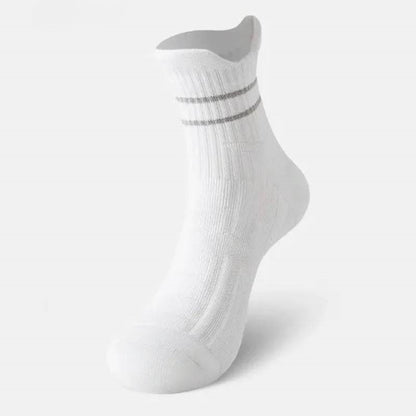 Plusock Cushioned Running Quarter Compression Socks(3 Pairs) - White - EU44-48(US10-13) - image 6