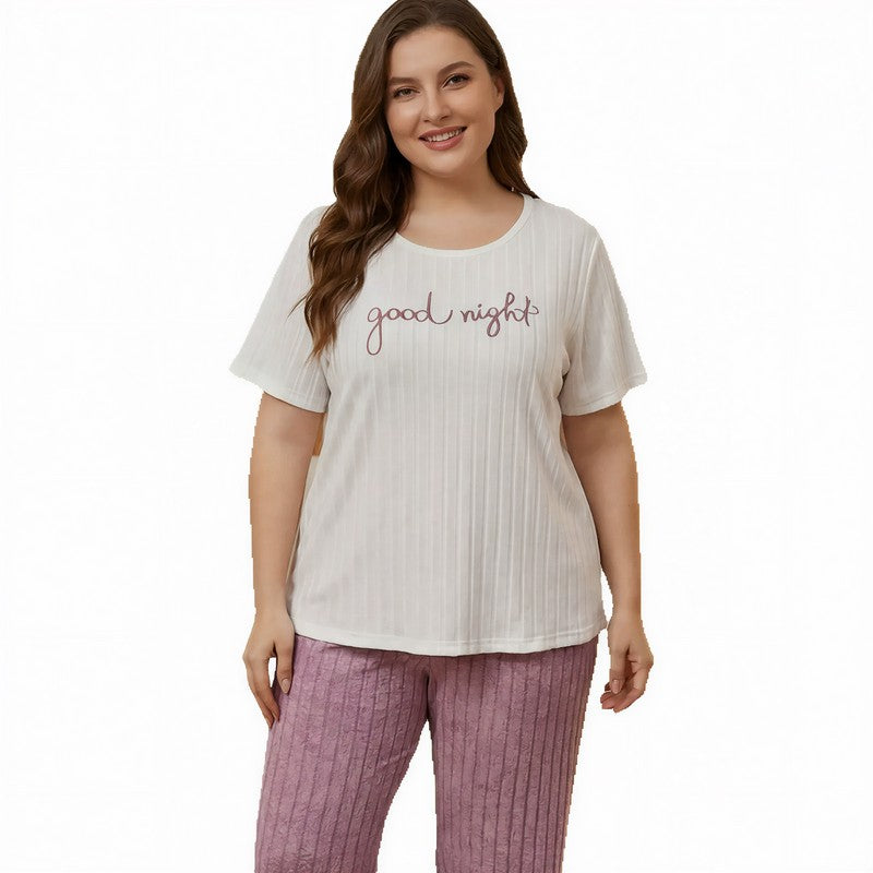 Plusock Good Night Ribbed Pajama Set - image 4