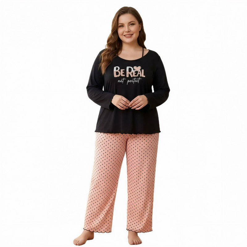 Plusock Be Real Polka Dot Pajama Set - image 4