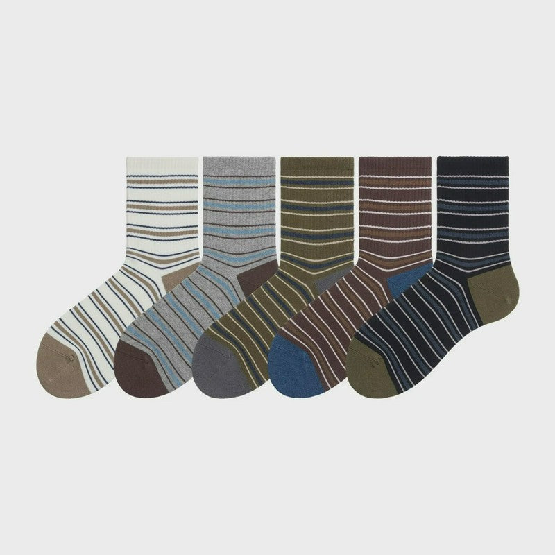 Plusock Vintage Striped Quarter Socks (2 Pairs) - image 9
