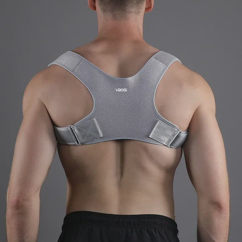 Plusock Adjustable Ergonomic Back Posture Corrector - Grey - 2XL - image 3