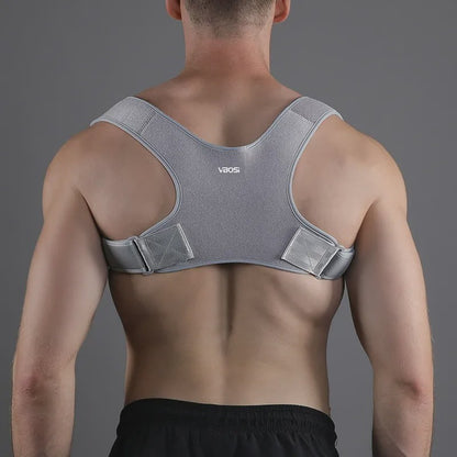 Plusock Adjustable Ergonomic Back Posture Corrector - Grey - 2XL - image 3