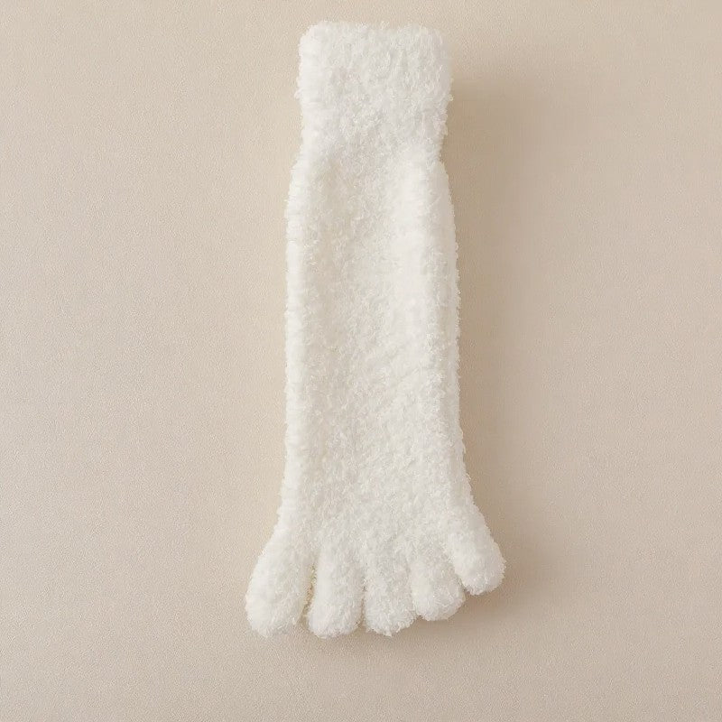 Plusock Cozy Alignment Socks(3 Pairs) - White+Beige+Light Gray - EU36-40(US3-6) - image 12