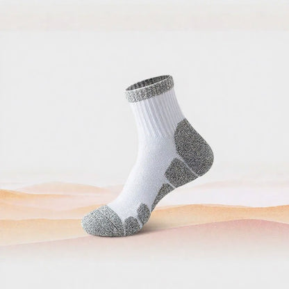 Plusock Shock absorbing socks Quarter Compression Socks(4 Pairs) - White - EU39-44(US6-10) - image 2