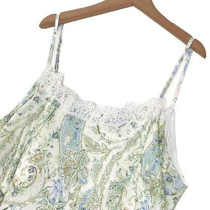 Plusock Floral Satin Dress Cardigan Two-Piece Set - image 3