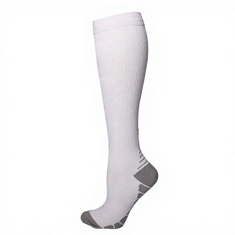 Plusock Solid Color Arrow Pattern Compression Socks(5 Pairs) - image 10