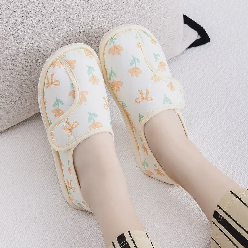Plusock Adjustable Daisy Cotton Fluffy Shoes - Yellow - EU39-40 (US6-7) - image 3