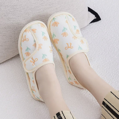 Plusock Adjustable Daisy Cotton Fluffy Shoes - Yellow - EU39-40 (US6-7) - image 3
