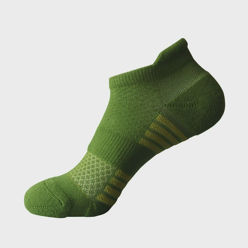 Plusock Thickened Cotton Blend Ankle Compression Socks(5 Pairs) - Army Green - EU38-43(US5-9) - image 3