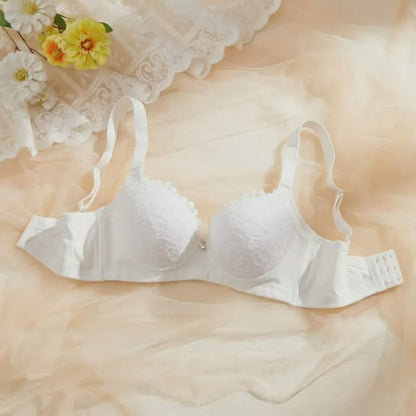 Plusock Petal Lace Comfort Underwire Bra - White - 38 - C - image 9