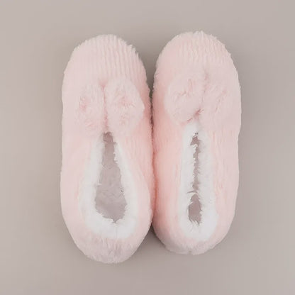 Plusock Lavender Bow Plush Slipper Socks - Pink - EU36-40(US3-7) - image 10